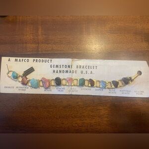 Vintage Yellowstone Park Gemstone Bracelet